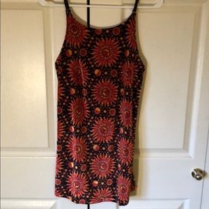 Motel dress velvet size small sun print
